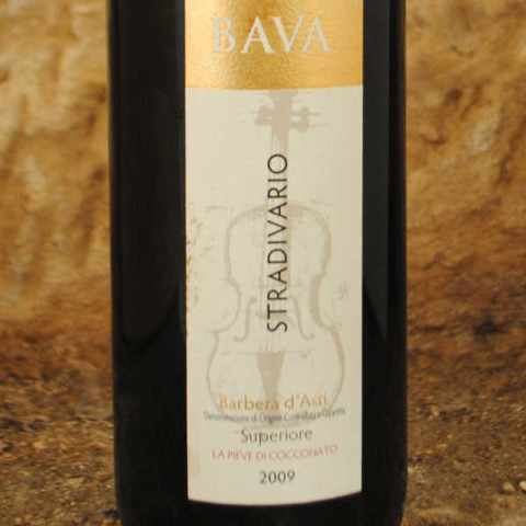 Barbera d'Asti Stradivario 2009 Domaine Bava étiquette