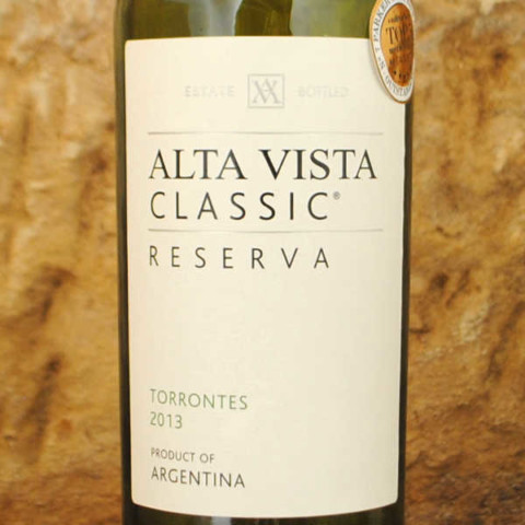 Alta Vista vin argentin blanc étiquette