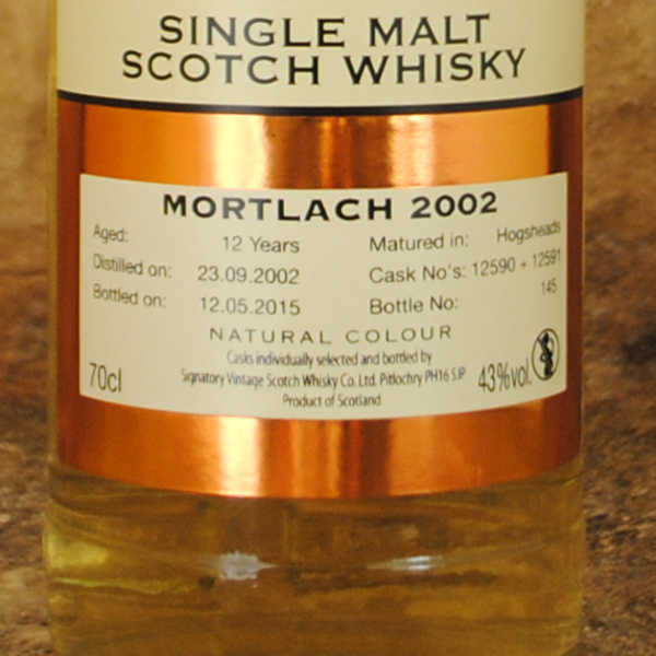 Mortlach 12 ans - 2002 Signatory Vintage