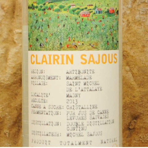 Rhum Haiti Clairin Sajous étiquette