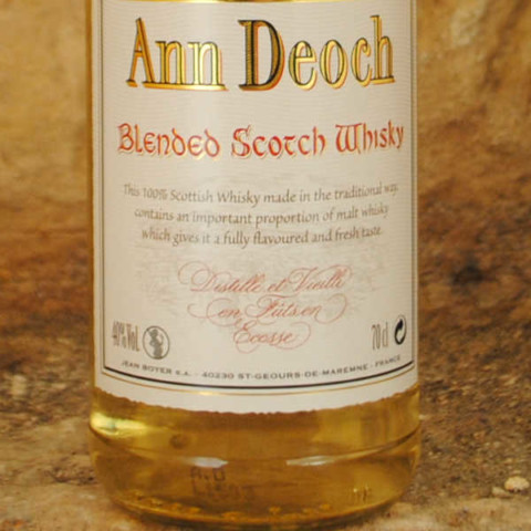 Whisky Ann Deoch étiquette
