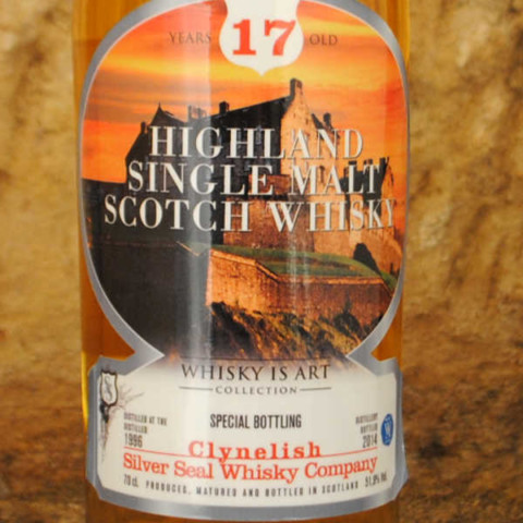 Whisky Clynelish 17 ans Silver Seal étiquette