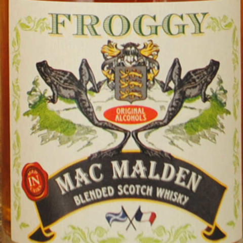 Whisky Mac Malden Froggy étiquette