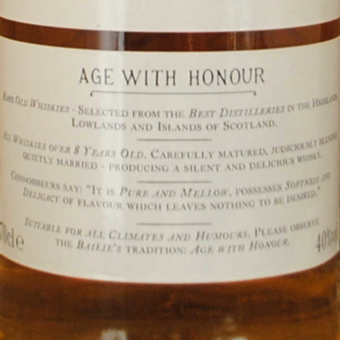 Whisky Nicol Jarvie étiquette