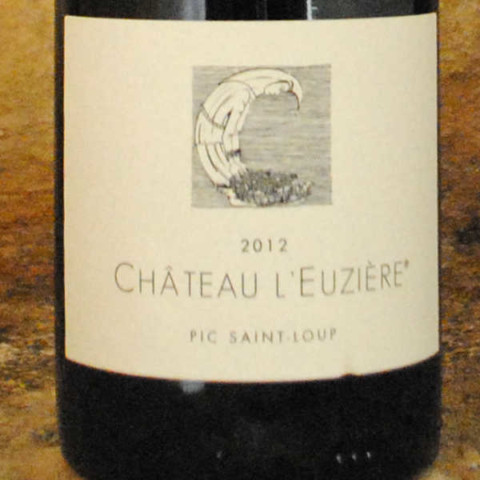 Pic Saint Loup 2012 - Château l'Euzière étiquette