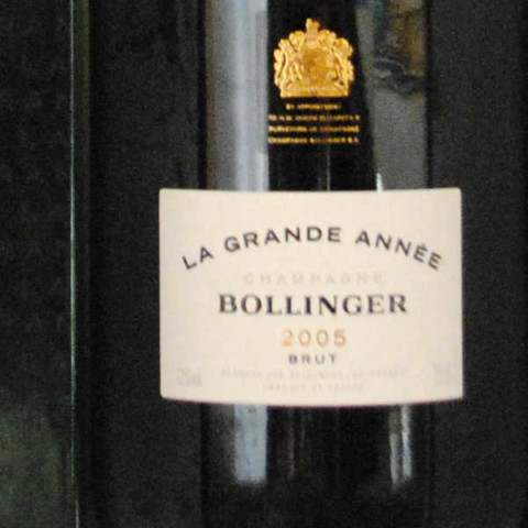 Champagne Bollinger - La Grande Année 2005 étiquette
