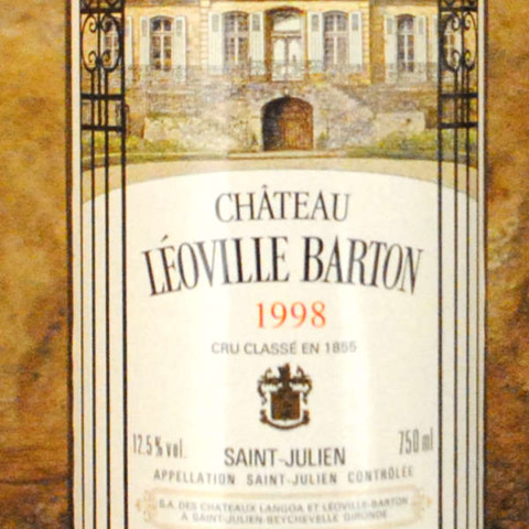 Saint-Julien - Léoville Barton 1998 étiquette