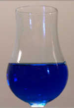 verre curacao bleu
