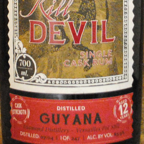 Rhum Kill Devil Guyana 12 ans cask strenght