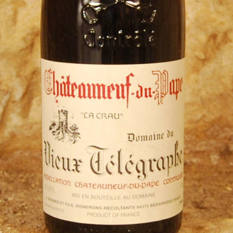 Chateauneuf du pape - Domaine du Vieux Télégraphe - La Crau 2005 étiquette