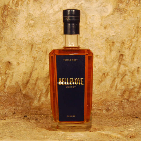 Whisky Bellevoye triple malt bleu