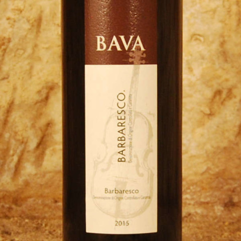 Barbaresco 2015 Domaine Bava étiquette