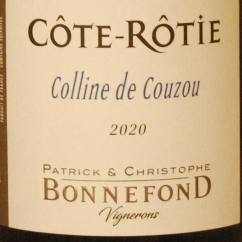 Côte-Rôtie - Colline de Couzou 2020 - Domaine Bonnefond