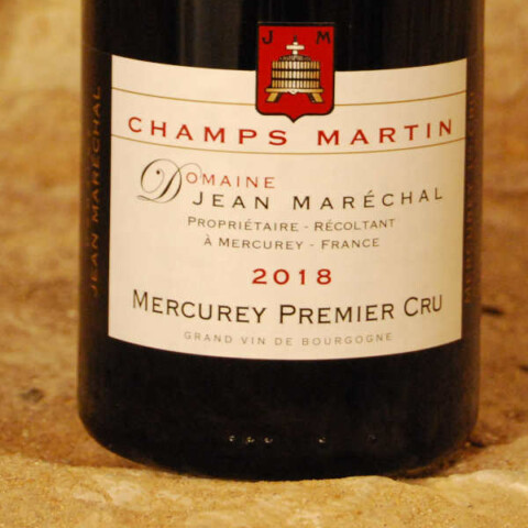 Mercurey 1er cru champs martin jean maréchal 2018