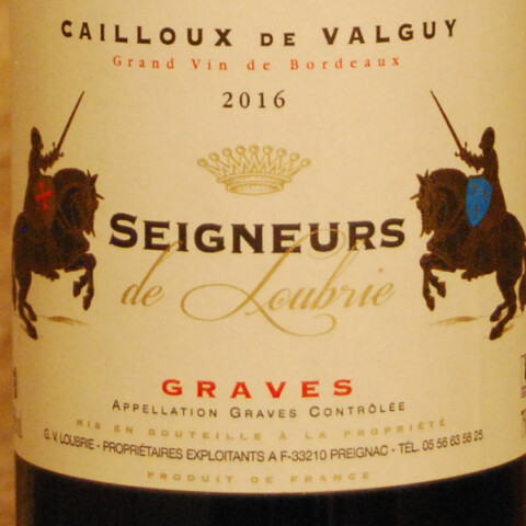 Graves - Cailloux de Valguy - Seigneurs 2016 etiquette